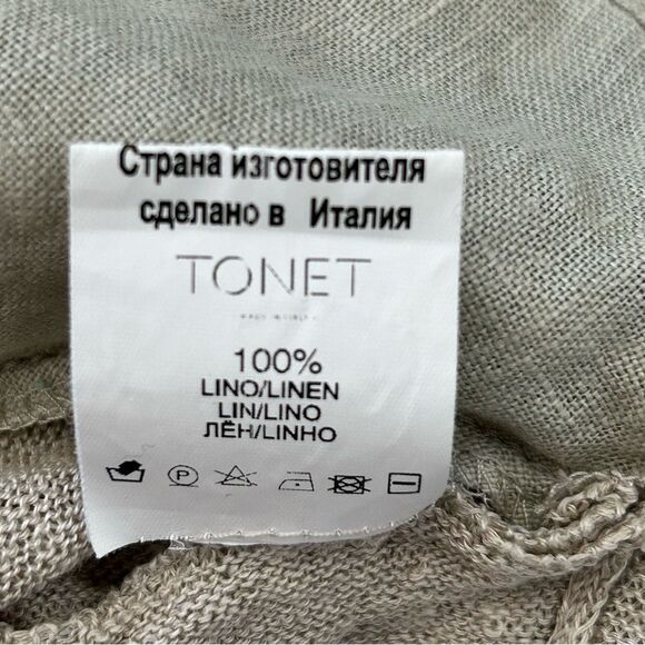 Tonet Relaxed Linen Button-Up A-silhouette Blouse - Picture 11 of 12